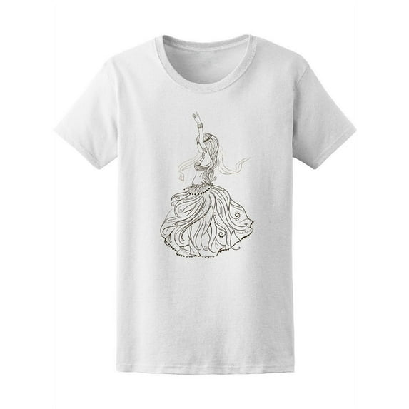Girl Belly Dance T-Shirt Women -Image by Shutterstock, Female Small