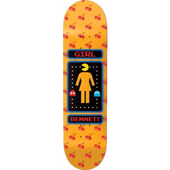 Girl Bennett Pac-Man Original Skateboard Deck - 8.5" (Deck Only)