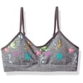 thumbnail image 1 of Girl Big Girls' Seamless Ruched Crop, Grey Splatter, S, 1 of 2