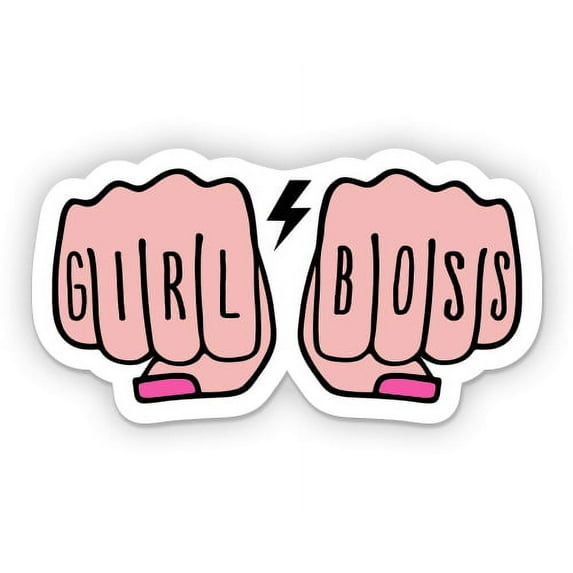 Girl Boss - 8" Vinyl Sticker - For Car Laptop I-Pad - Waterproof Decal