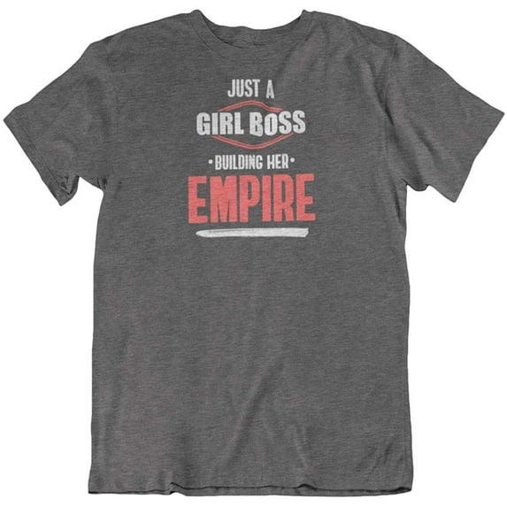 Girl Boss Building Empire T-Shirt Gift for Boss Lady and Women with Businesses Black