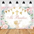 thumbnail image 1 of Girl Boy First Holy Communion Backdrop Christing Baptism Party Cross Baby Shower Photography Background Photo Studio Props, 1 of 5