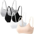 thumbnail image 1 of Girls Bra Fit for 12-16 Years Teens & Big Girls Wire Free Push Up Cotton Breathable Cami Bra Adjustable Straps Fixed Pads, 1 of 5