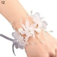 thumbnail image 1 of Girl Bridesmaid Wedding Wrist Corsage Bride Wrist Flower Corsages Stretch Bracelet Wristband for Wedding Prom Party Homecoming Hand Flowers Decor, 1 of 8