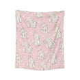 thumbnail image 1 of Girl Bunny Blanket Bunny Flannel Wool Blanket Living Room Bedroom Sofa Warm And Soft Suitable For Children And Adults, 1 of 5