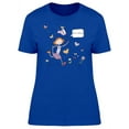 thumbnail image 1 of Girl Catching Butterflies Hbd T-Shirt Women -Image by Shutterstock, Female Medium, 1 of 2