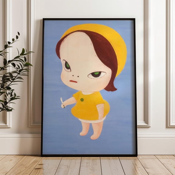 Girl Character Poster, Yoshitomo Nara Wall Art Print Unframed Size 24''x36'' GooGate