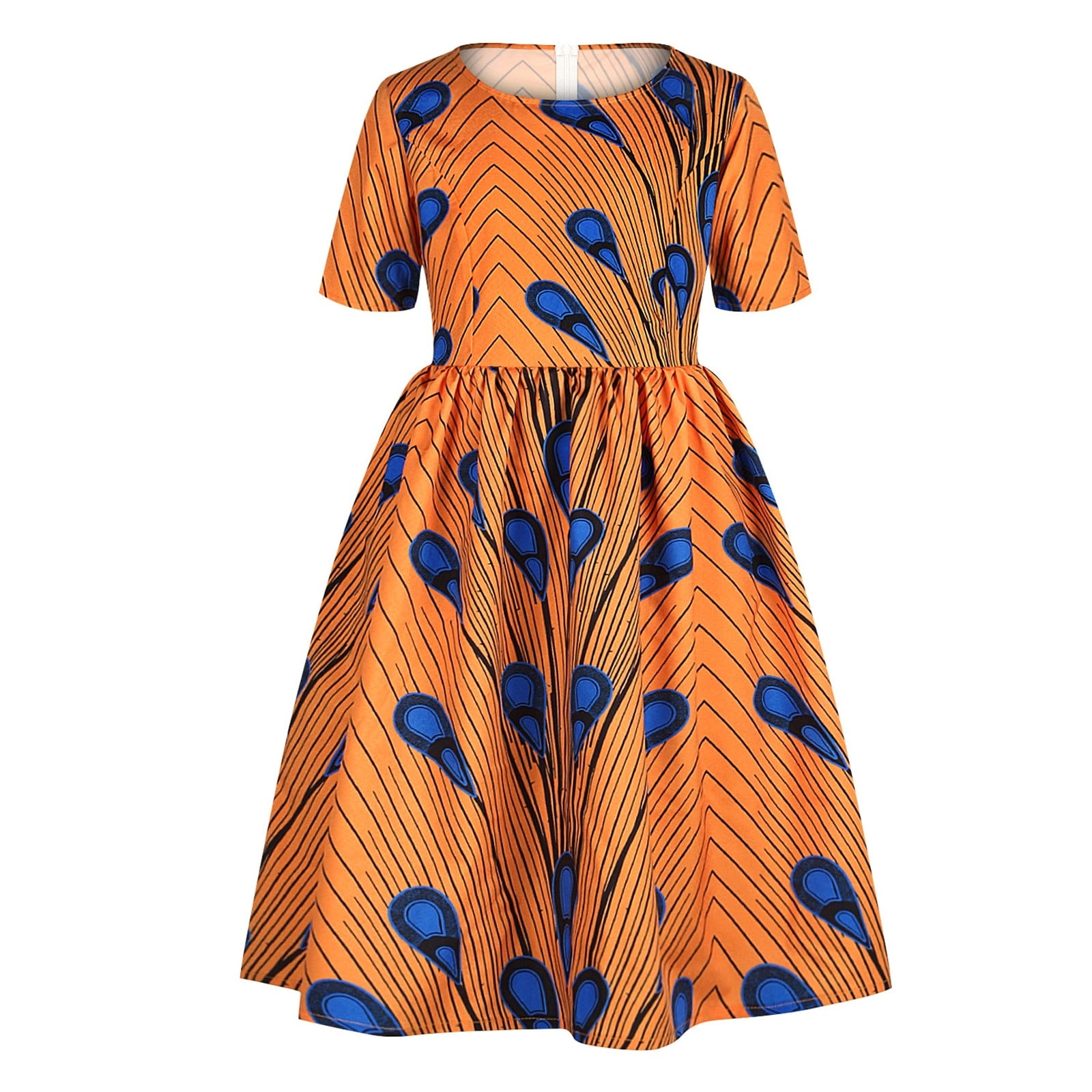 Amazon.com: African Dresses for Women Knee-Length Pencil Dress Traditional  Ankara Kente Print Evening Dress : Clothing, Shoes & Jewelry