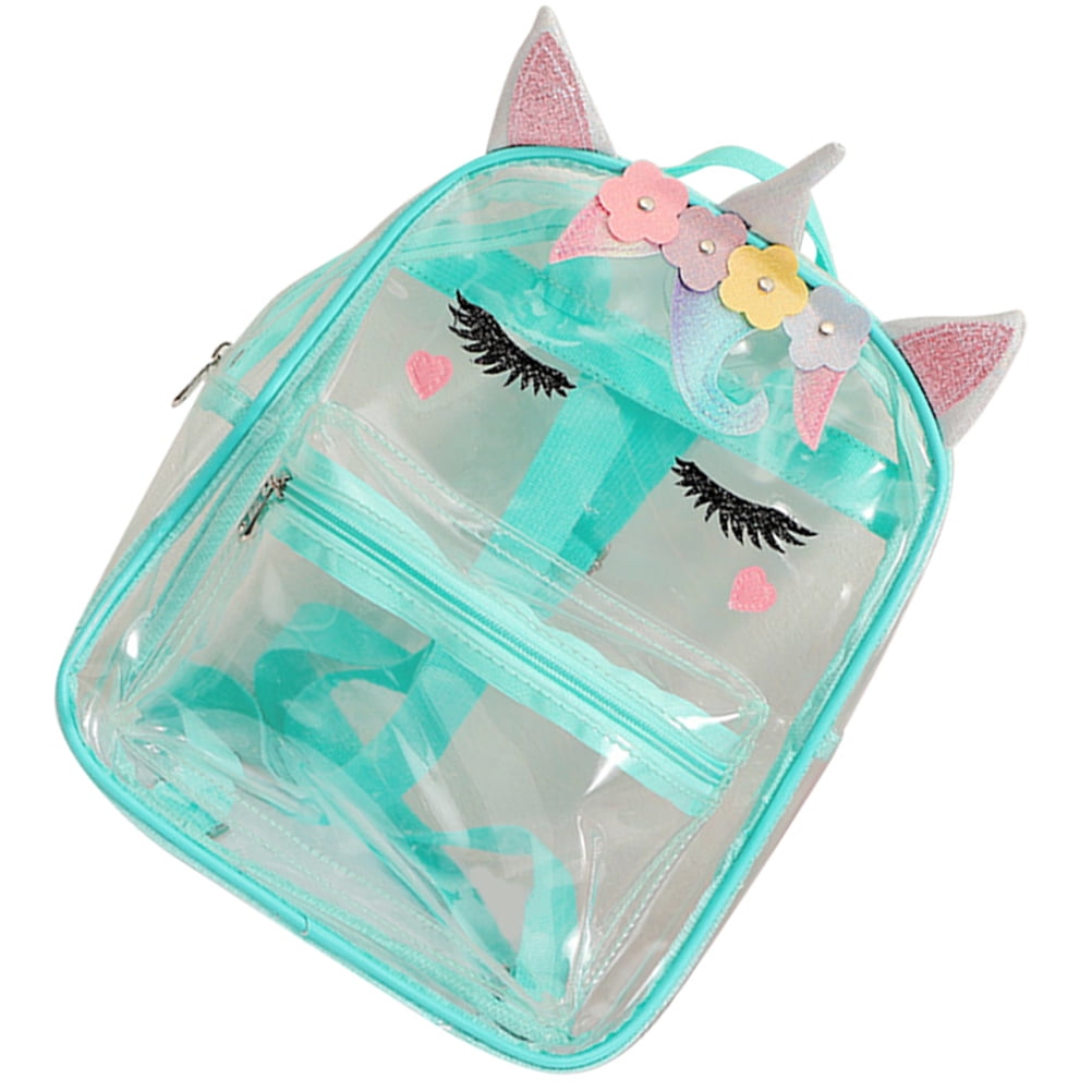Girl Clear Unicorn Backpack Cute Unicorn Backpack Cartoon Unicorn