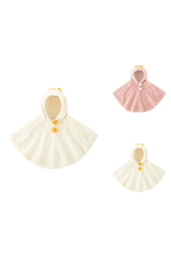 Girl Clothes Girls Jacket Kids Baby Girls Christmas Outwear Thick Warm Hooded Coat Princess Cloak Cape