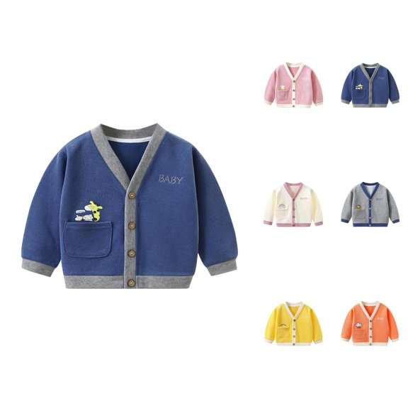Girl Clothes Girls Lightweight Jacket Children's Knitwear Spring And Autumn Coats Boys' Sweaters Baby Clothes Girls' Knitted Baby Cardigan Children's Clothes