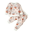 Girl Clothes Outfits Toddler Long Sleeve Christmas Cartoon Print T