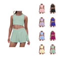 thumbnail image 1 of Girl Clothes Sets for Girls Girls Outfits & Set Toddler Playwear Active Summer Outfit Vest Romper Casual Sports Clothes For Kids Age 4 7 Comfortable Stretchy Waist, 1 of 9