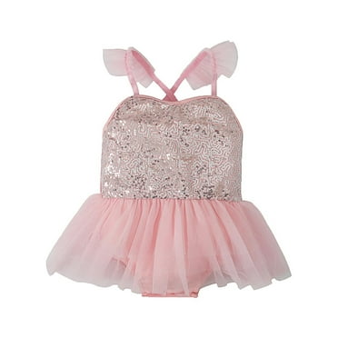 Girl Clothes Size 10-12 Children's Summer Solid Color Girls' Halter Mesh Jumpsuit Climbing Dress for Children Pink, 18