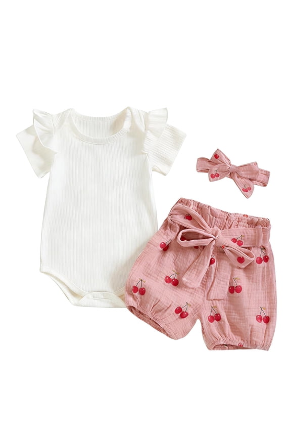 Girl Clothes Size 6 Baby Girl Clothes Toddler Girl Summer Outfits Shirts Tops Ripped Denim Shorts Set Little Girls Clothes,White