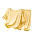 thumbnail image 1 of Girl Clothes Summer Short Sleeve T-Shirt Tops + Pants Girls 2 Piece Outfits Set 8-10 Years Girl Outfit, 1 of 3