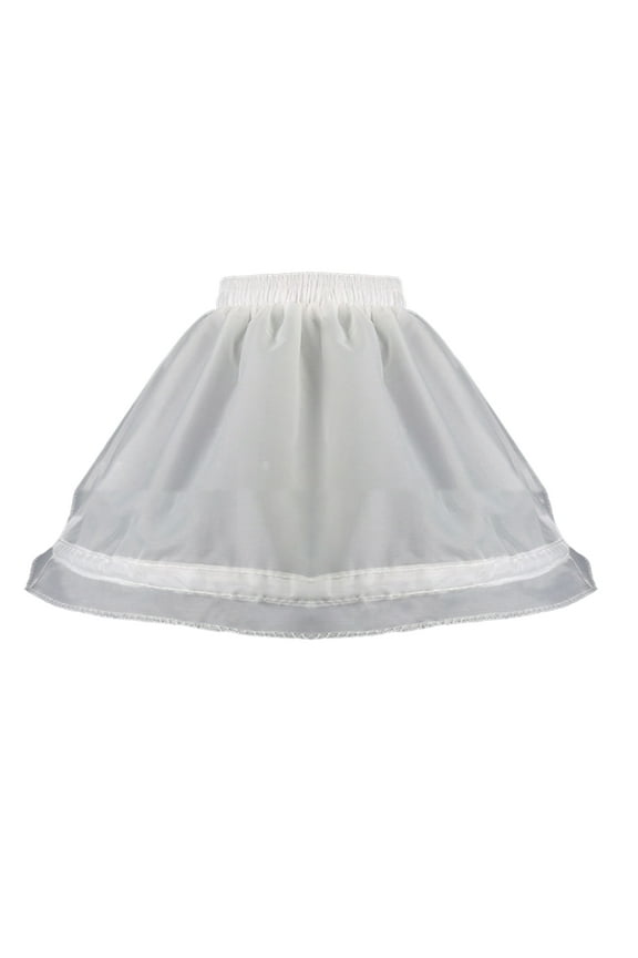 Girl Crinoline Underskirt A-line Petticoat Little Girl Petticoat Underskirt Short Underskirt For Dress with Hoop