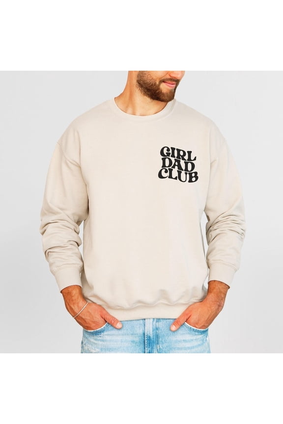 Girl Dad Club Sweatshirt, New Dad Gift, Father’s Day Shirt, Pregnancy Reveal Outfit, Cool Dad Apparel, Gift for Him