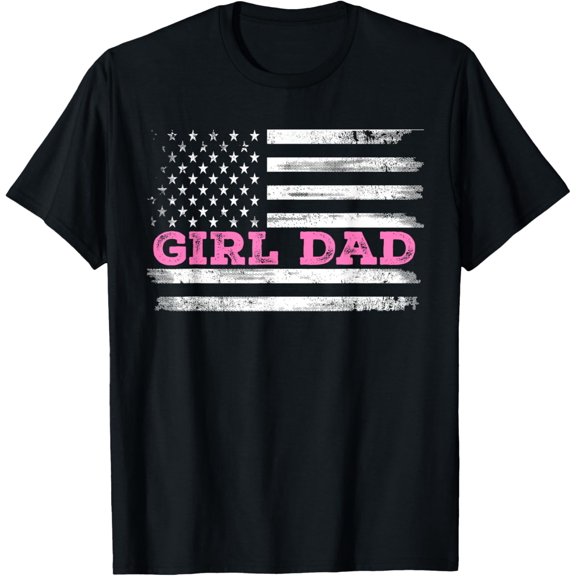 Girl Dad Father's Day Dad Daughter, Dad Of Girls Outnumbered T-Shirt