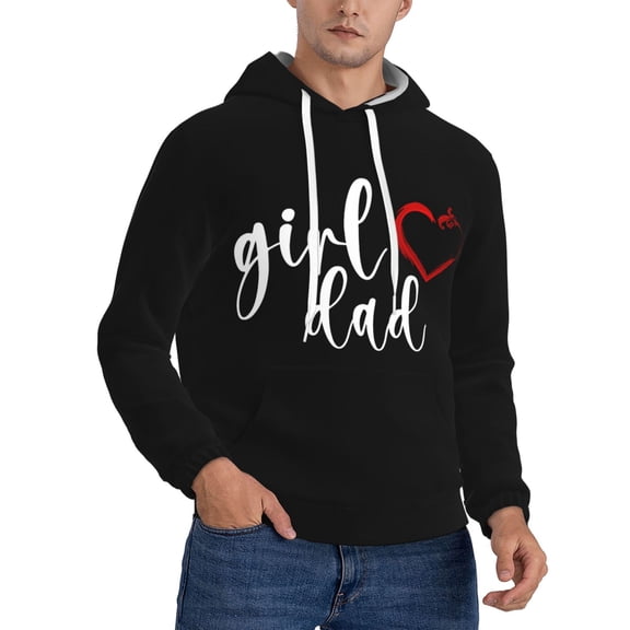 Girl Dad Hoodie Men Unisex 3d Fleece Hooded Sweatshirt Medium