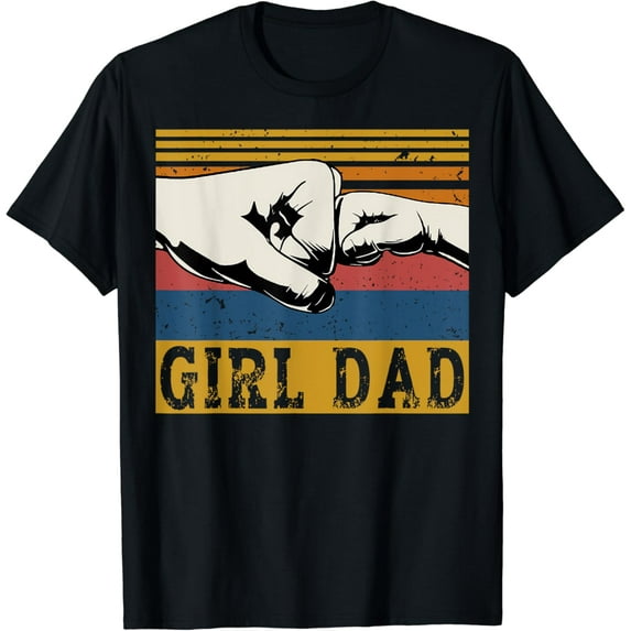 Girl Dad Men Father Of Girls Fathers Day Vintage T-Shirt Unisex S-5XL Hot Trending Shirt, Vintage Birthday Gift