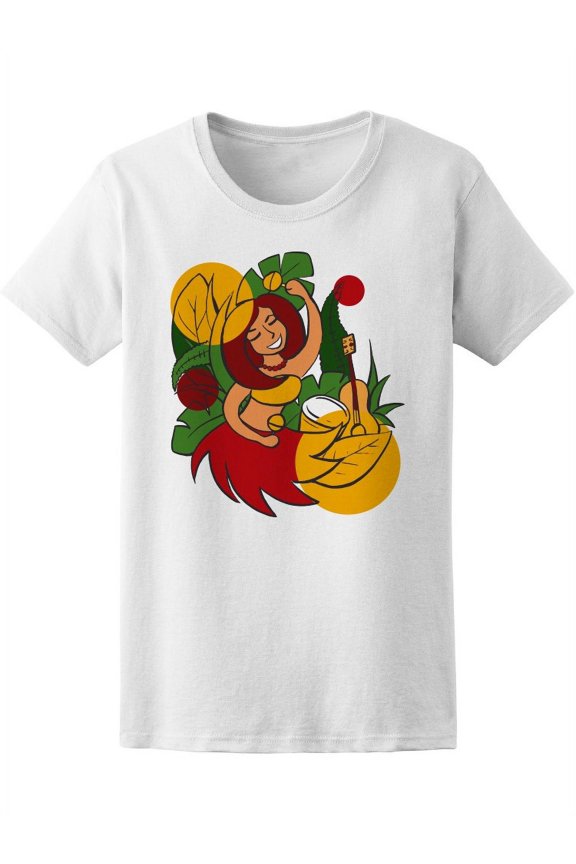 Girl Dancing In Tropic T-Shirt Women -Image by Shutterstock, Female Medium