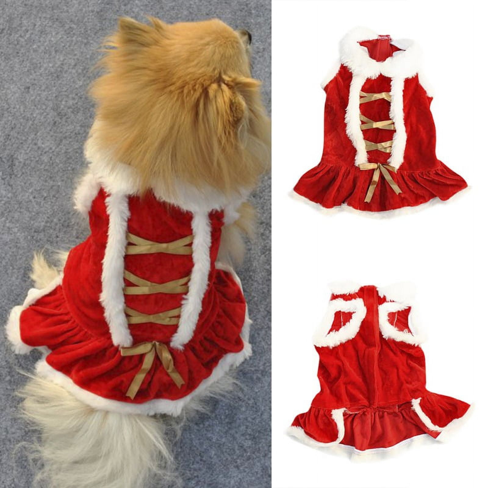 SMALL DOG CHRISTMAS- Mrs Claus Doggy Dress