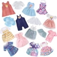 thumbnail image 1 of Girl Doll Clothes and Accessories 12 Sets Doll Clothes for 12 Inch Dolls Alive-Baby Doll Clothes Dress Pajamas Swimsuits Lovely Baby Doll Outfits Accessories for Christmas Birthday for Little Girl, 1 of 4