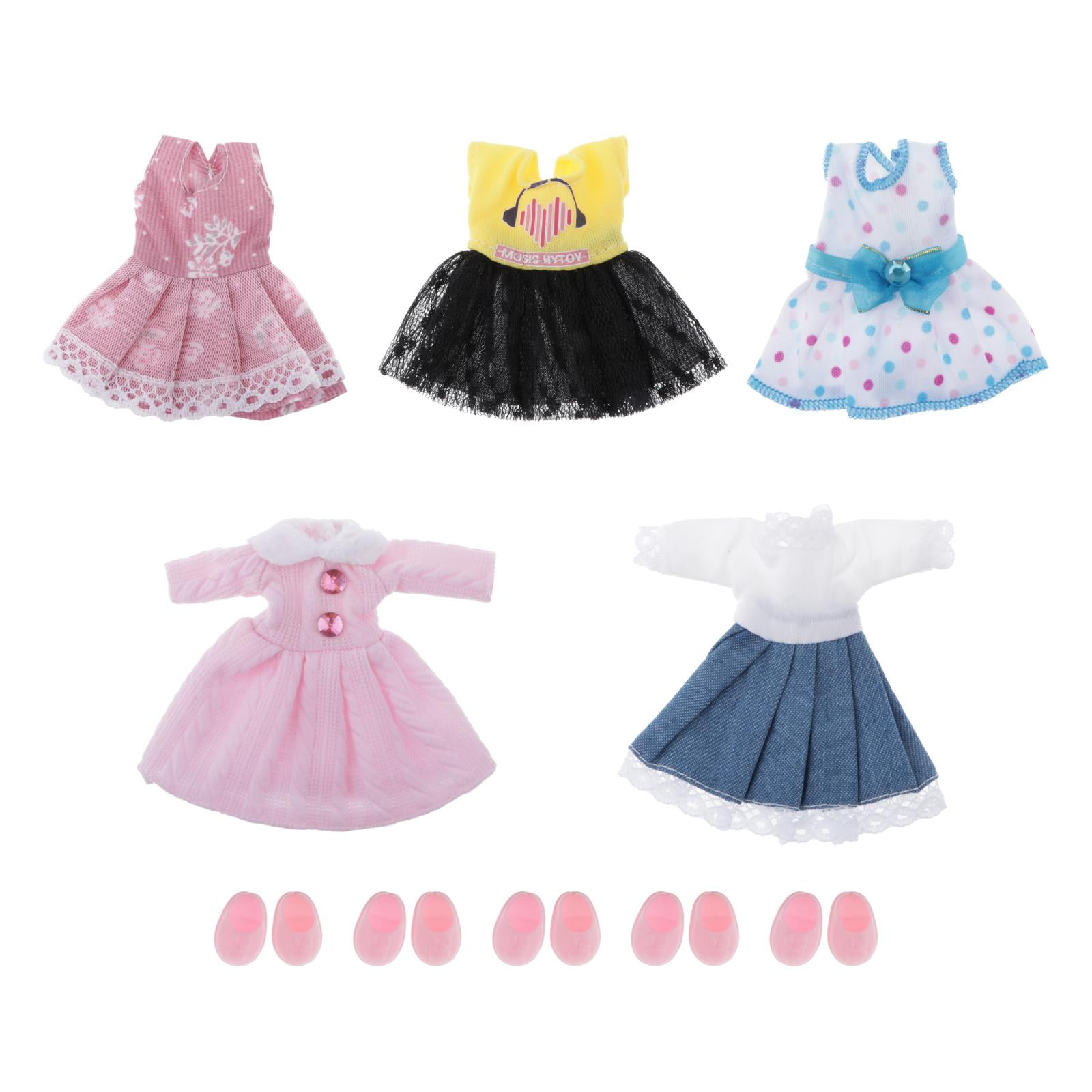  16 Pcs Girl Doll Clothes Lovely Outfits Mini Doll Clothes 6  Inch Dolls Clothes and Accessories for Kids Birthday Outfit (Girls) : Toys  & Games