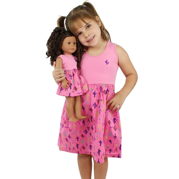 Girl & Doll Matching Kaptus Set - Size 4