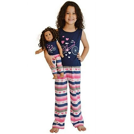 Girl & Doll Matching Tank & Sweatpants Fit American Girl & Other 18 Inch Dolls - Size 6