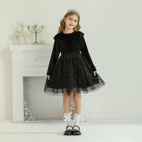 Girl Dress Cute Birthday Girl Dress Kids Pageant Dress 5-6 Years