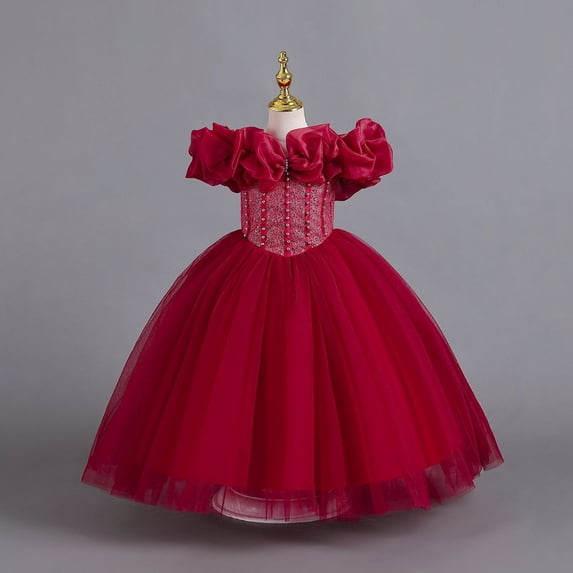 Dress Girls Casual Birthday Girl Dress Tween Princess Dress for Girls 10-11 Years