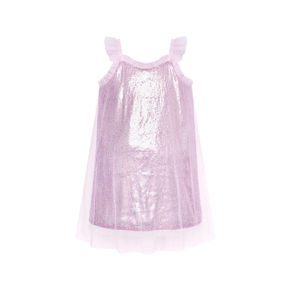Sunny Fashion Girl Dress Sparkling Sequin Tulle Party Dress 5 Years