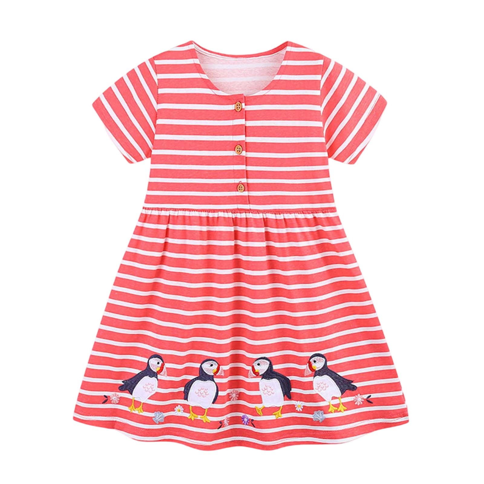sachin and babi light blue dress Tocoto Vintage Baby Striped Dress with Embroidery in Pink 9M / Pink main image 1