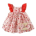 thumbnail image 1 of Girl Dress Toddler Backless Sleeveless Dress with Straw Hat Set Fashion Flower Party Dance Skirt Baby Girls' Clothing Sets,12-18 Months, 1 of 5