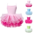 thumbnail image 1 of Girl Dresses Ballerina Sequins Tutu Skirted Dance Leotard Suspender Bodysuit Baby Girl Clothes Hot Pink 2-4Years, 1 of 3