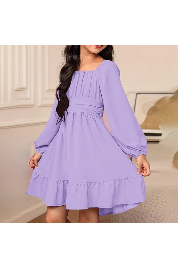 Girl Dresses Cartoon Birthday Dresses for Girls Tween Girls Fancy Dress 10-11 Years