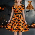thumbnail image 1 of Girl Dresses Casual Dress for Girls Short Sleeve Halloween Costumes for Toddler Girls 9-10 Years Halloween Costume Dress Up, 1 of 6