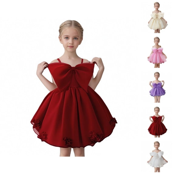 Girl Dresses Flower Girl Dress Girls Party Dress Elegant Embroidered Tutu Gown For Birthday Performance Flower Girl Formal Attire