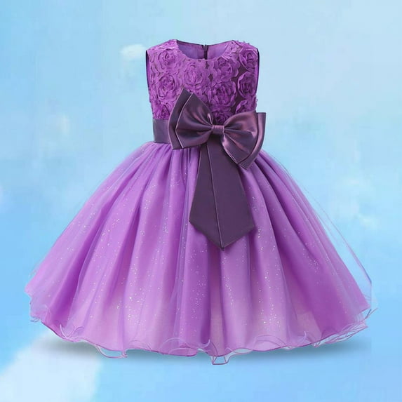 Girl Dresses Formal Dresses for Girls PurpleBoho Dresses Dress Girls Toddler Tea Party Dress Clothes for Girls 3-4 Years