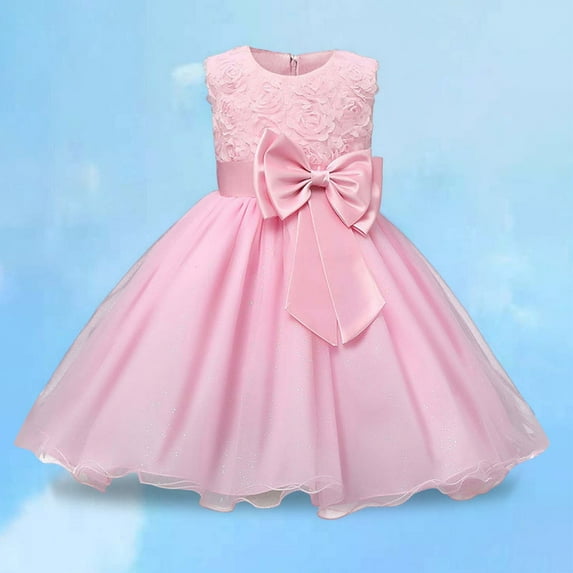 Girl Dresses Girls Formal Dress Pink Dress for Girls Dress Girls' Special Occasion Dresses Girl Clothes Size 12-18 Month