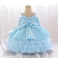 thumbnail image 1 of Girl Dresses Girls Formal Dresses Sky BlueBoho Dresses Dress for Girls Birthday Dresses for Girls Party Dresses Size 12-18 Months, 1 of 7