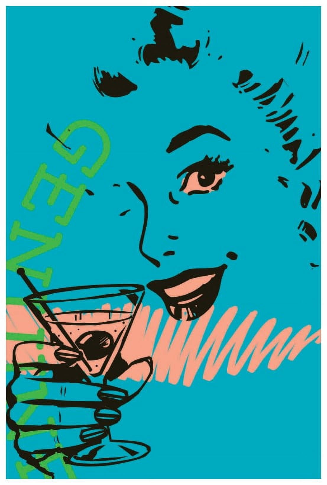"Girl Drink 2" Print on Canvas