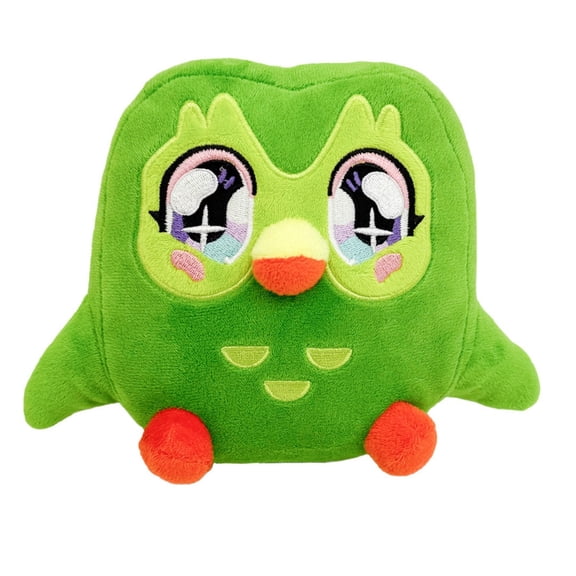 Girl Duo Plush Toy Cute Green Owl Stuffed Animals Doll Soft Language Learning APP Mascot(26cm)