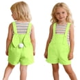 thumbnail image 1 of Girl Easter Outfit Sleeveless Striped Tank Top and Overalls 2 Peice Summer Outfit Set Dress up Party Outfit Girls Outfits Size 7-8 Years, 1 of 7