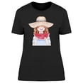 thumbnail image 1 of Girl Eating Watermelon T-Shirt Women -Image by Shutterstock, Female XX-Large, 1 of 2