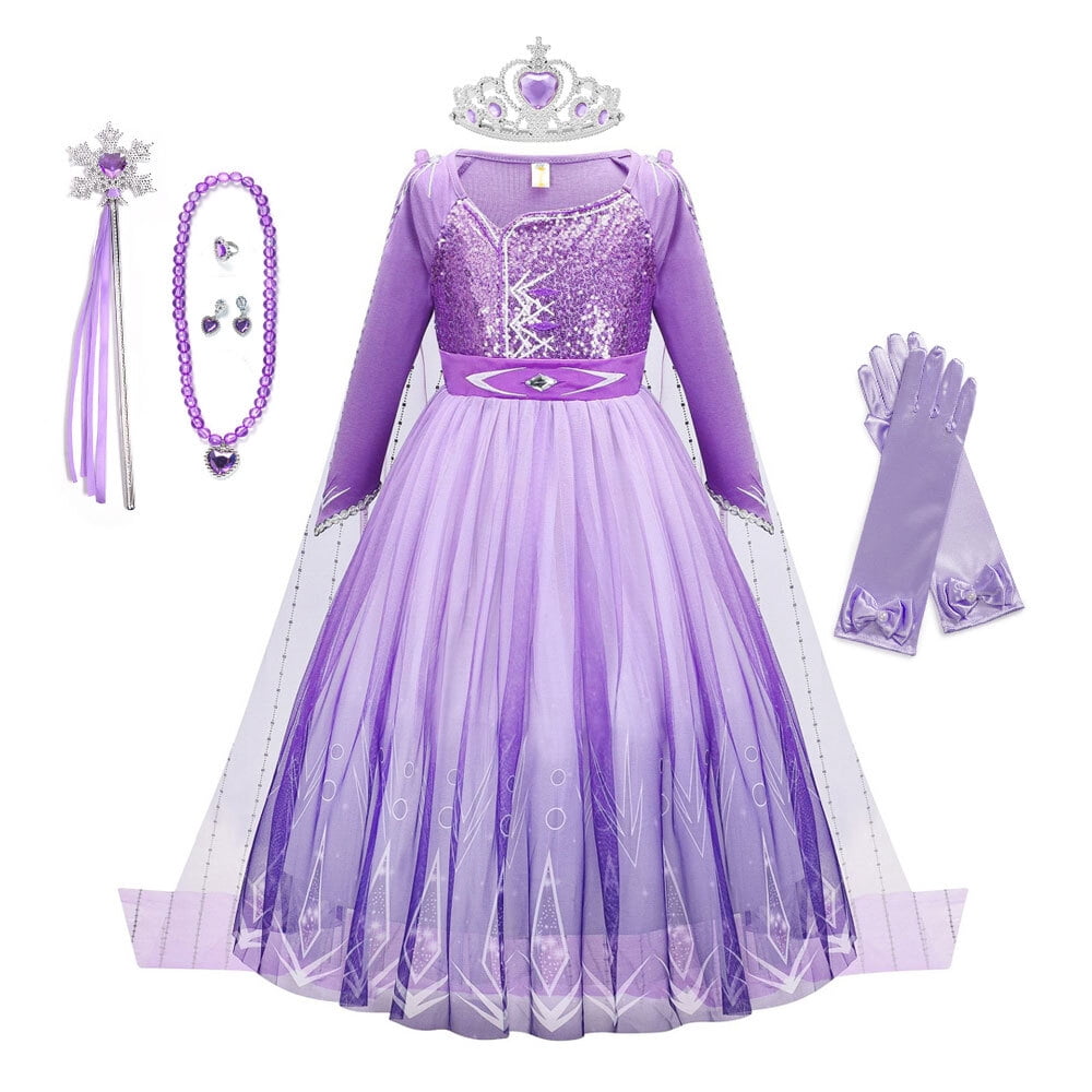 Snow Queen Princess Dress Costume for Girls Party India | Ubuy