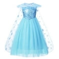 thumbnail image 1 of Girl Elsa Princess Dress Halloween Carnival Cosplay Costume, 1 of 6