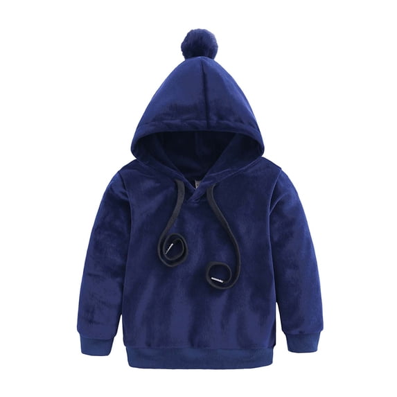 Girl Fall Outfits Toddler Baby Jinsirong Fabrics Coat Pants 2Pcs/Set Kids Sweater for Boys Girls New Casual Matching Sets Navy 18-24 Months
